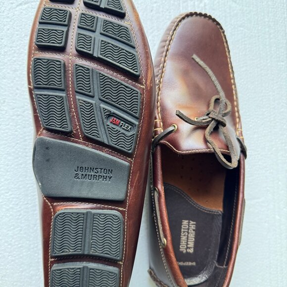 Johnston & Murphy Hardiman Men's Size 9.5 M Moccasins Brown Driving Shoes - Picture 8 of 9